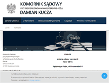 Tablet Screenshot of komornik-kedzierzyn-kozle.pl